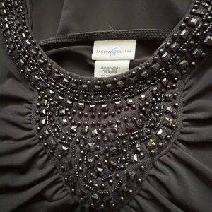 Maxi Dress with Beaded Neckline